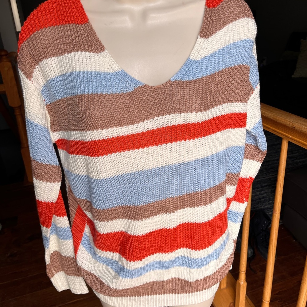 Colorful Knit Women's Sweater